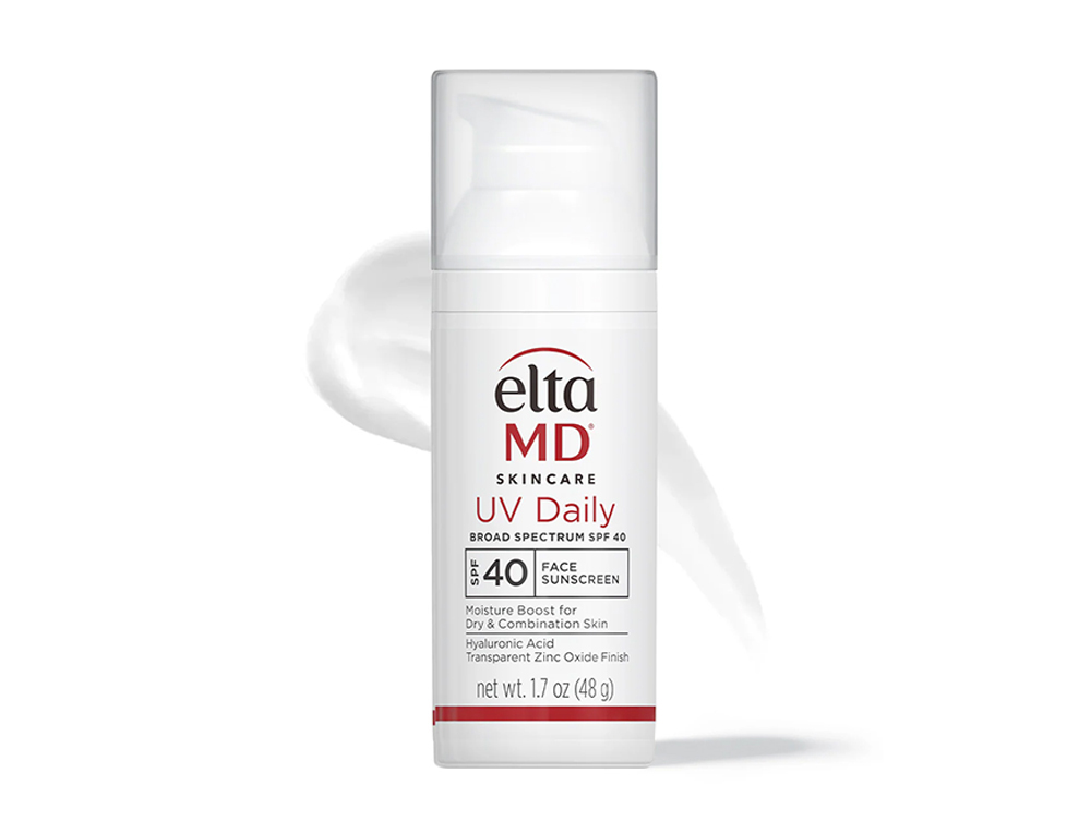 Liquid blue hydrating serum in glass bottle